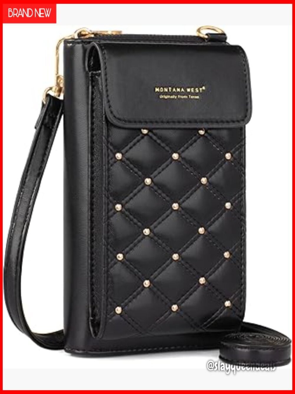 Small Crossbody Phone Purse RFID Blocking Vegan Leather Wallet